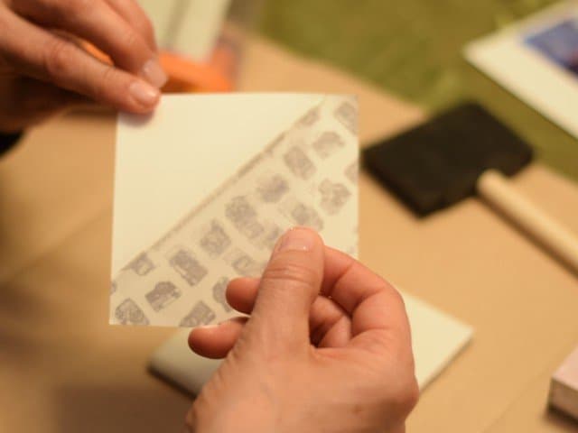 Peel off sticky paper film