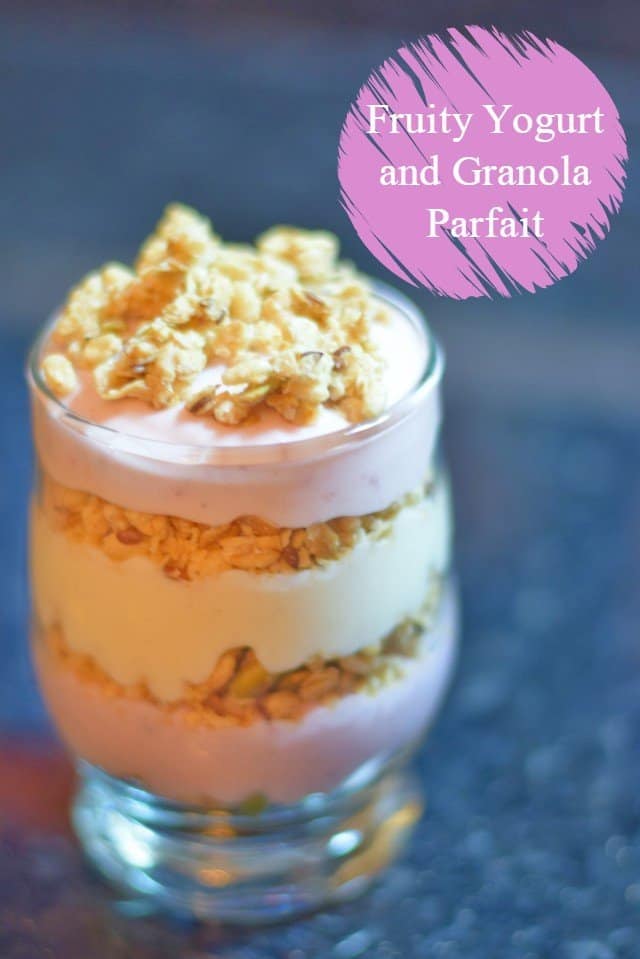 Yogurt and granola parfait