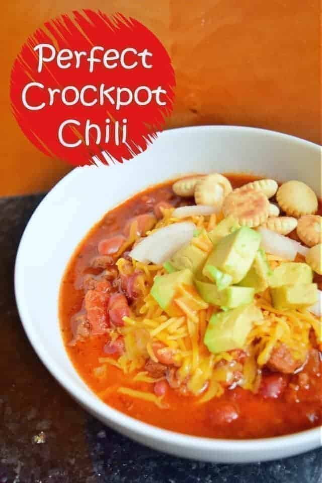 Perfect dump and go crockpot chili recipe
