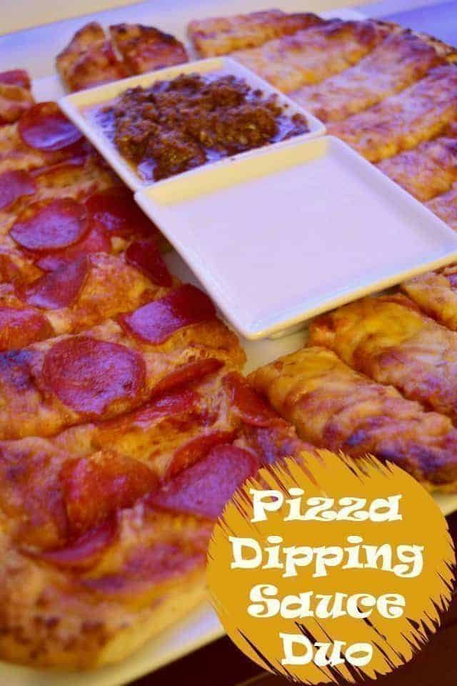 Pizza Dipping Sauces creamy garlic and sundried tomato