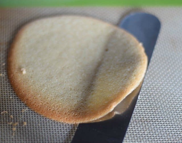 A spatula under a homemade fortune cookie is the easiest way to remove them from the baking sheet