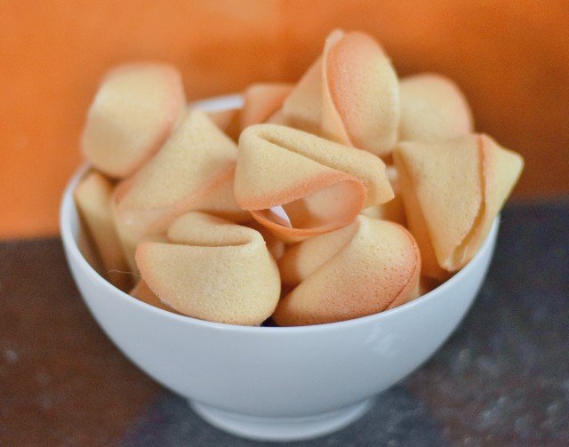 Homemade fortune cookies ready to enjoy