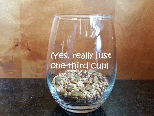 Add cereal to a bowl or cup
