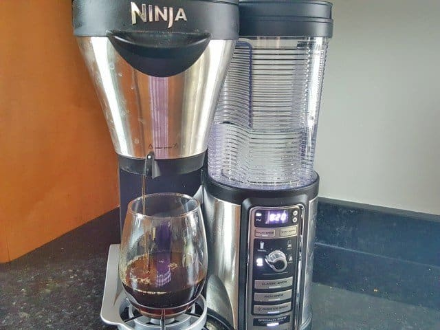 Brew coffee into cup