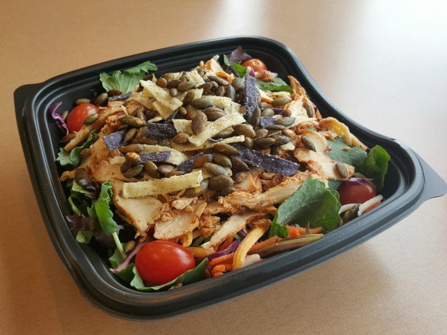Chick-fil-A southwest salad ready to eat without dressing