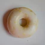 Homemade baked lemon donuts
