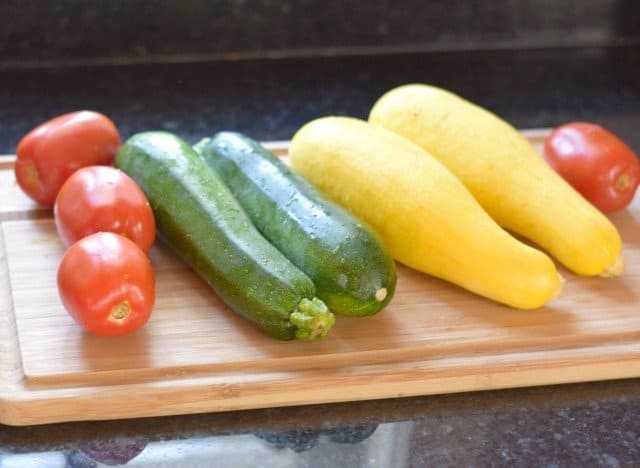 Fresh vegetables for Italian roasted veggies