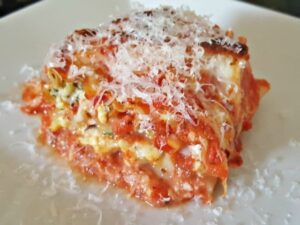 Lasanga roll up ready to eat