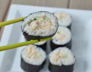 Make sushi at home like spicy tuna rolls