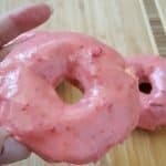 Homemade strawberry donuts recipe ready to eat