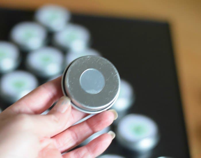 Add glue dot to bottom of tine for DIY pet advent calendar