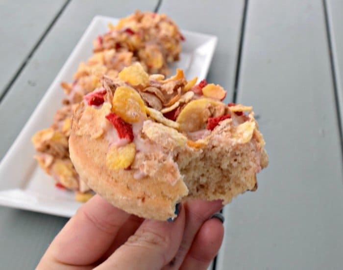 Enjoy a homemade cereal topped donut