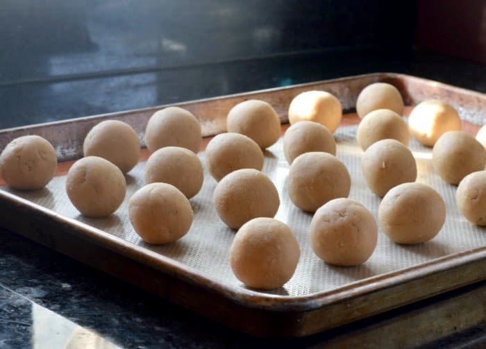 Roll dough into smooth balls