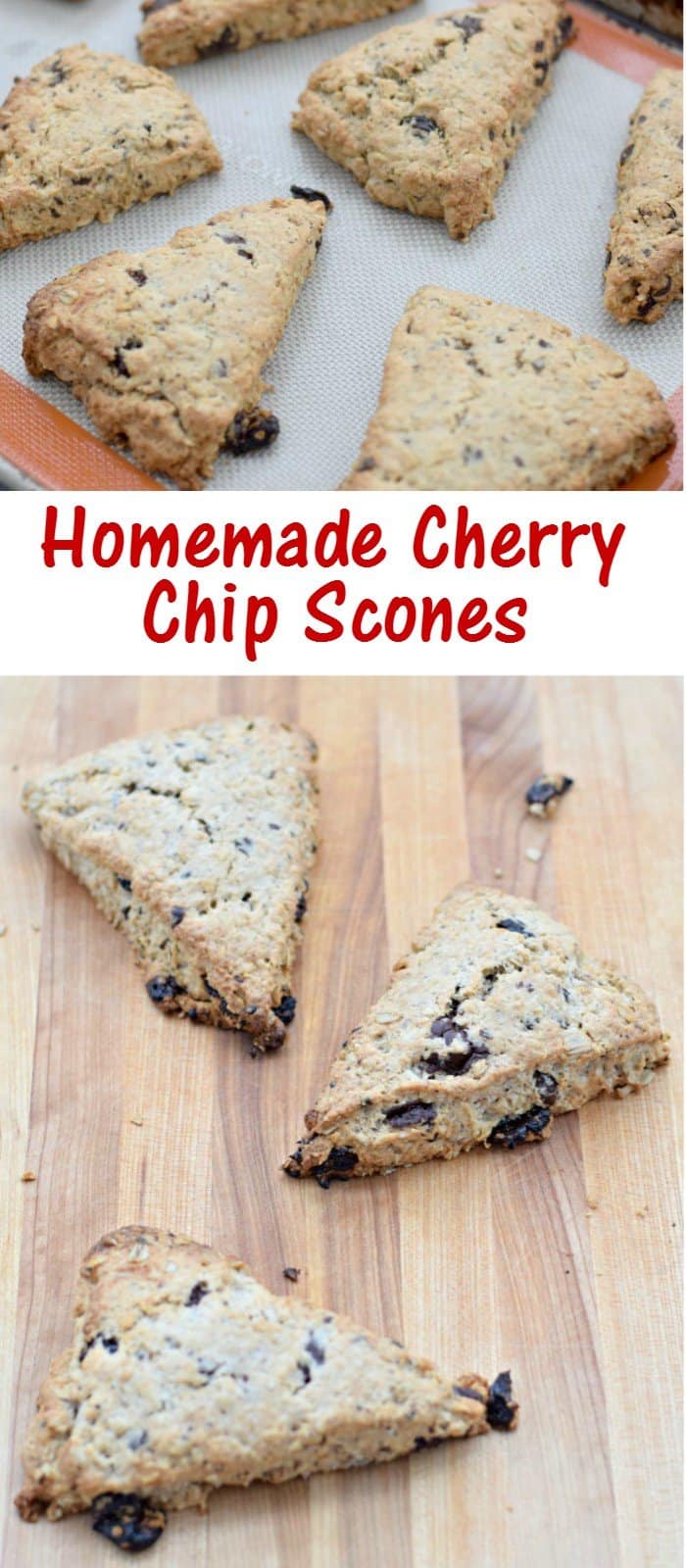 Delicious and easy cherry chip scones recipes. Make them in your food processor. This is a perfect recipe and easy to make from scratch