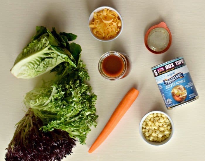 Enjoy an easy dinner with homemade bbq vinaigrette salad dressing