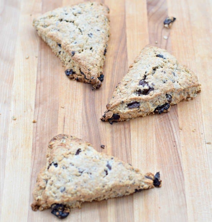 Perfect breakfast of cherry chip scones