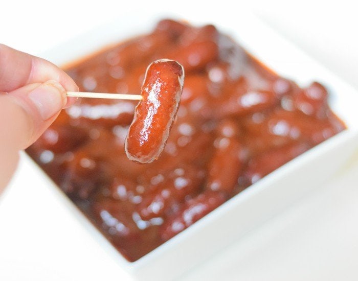 Make the perfect party appetizer with this bourbon barbecue little smokies recipe