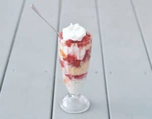 Make your own PBnJ Parfait with peanut butter mousse