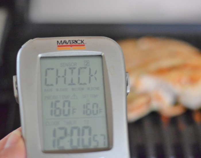 Cook chicken to 160 degrees then let rest