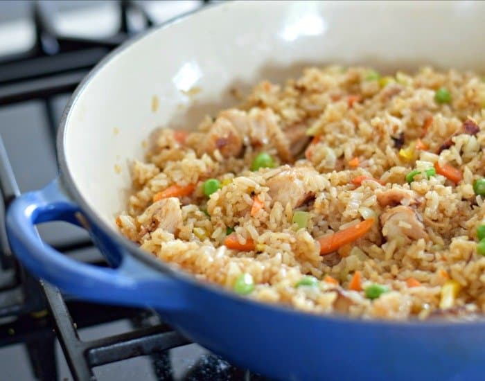 Delicious Ling Ling Chicken Yakitori Fried Rice