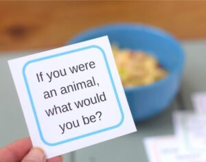 Enjoy simple dinner conversation starters for kids printable