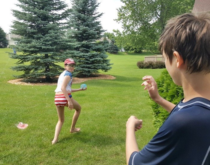 Having a Water Wubble fight