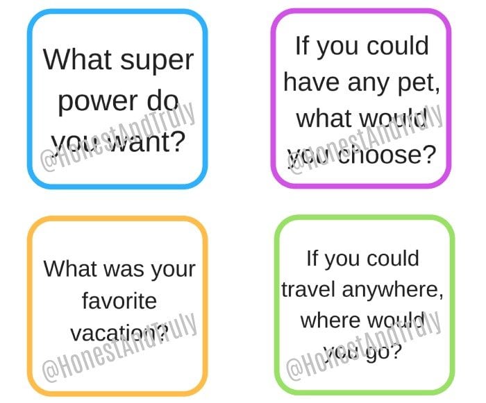 Questions for the dinner table printable conversation starters topics