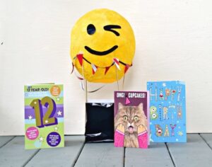 DIY hot air balloon centerpiece