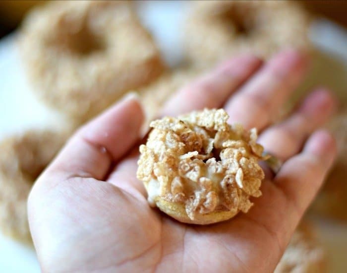 Perfect mini cinnamon donut
