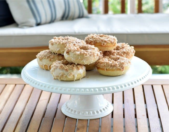 Platter of amazing homemade doughnuts