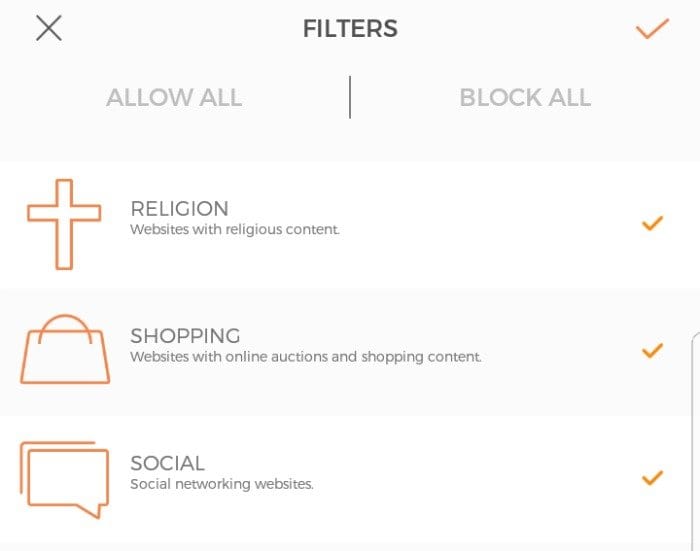 How to set up filters with CUJO
