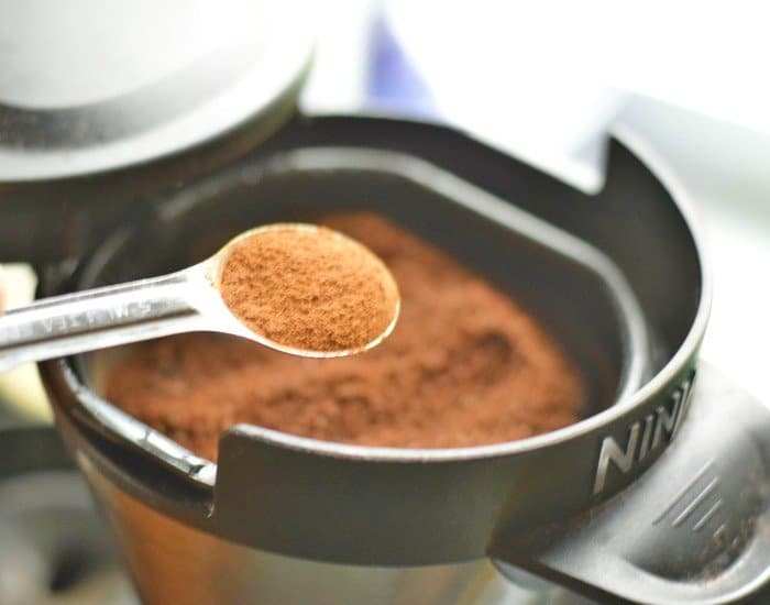 Add cinnamon directly to coffee grounds