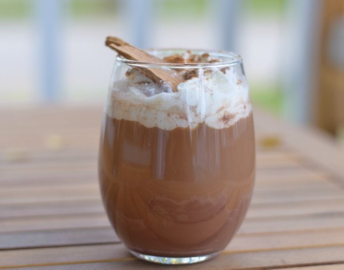 Make a homemade spicy cinnamon mocha