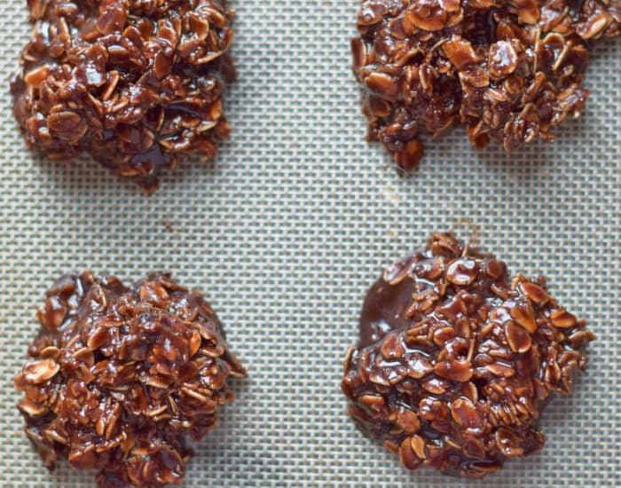 Nutella no bake cookies ready to enjoy