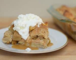 Fully loaded apple pie bread pudding