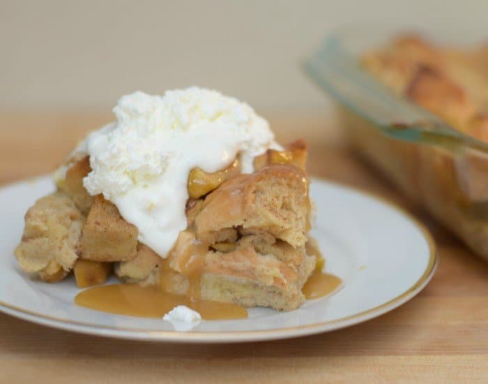 Fully loaded apple pie bread pudding