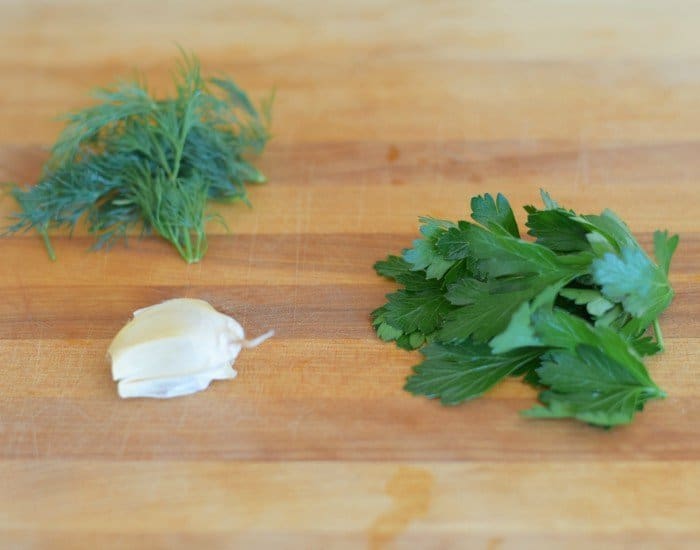 Herbs for yogurt ranch dressing