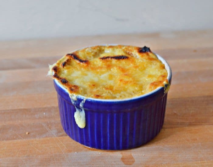Perfect serving of Instant Pot French onion soup