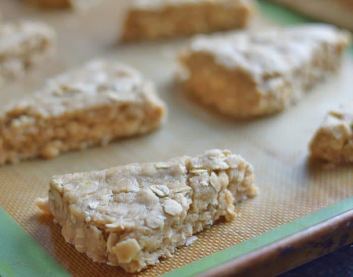 Place chai scones on baking sheet