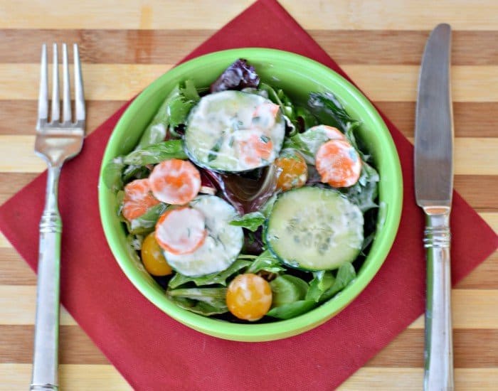 Yogurt Ranch Dressing Salad dinner