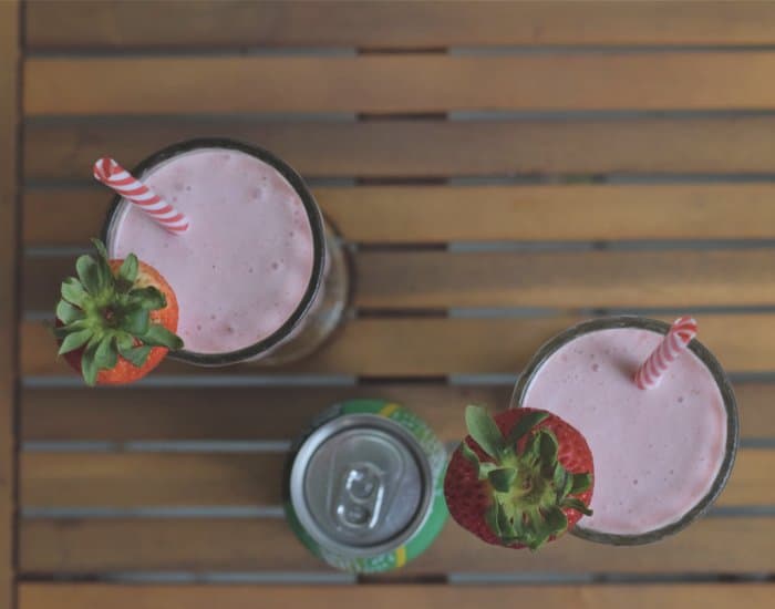 Try a strawberry lemonade milkshake