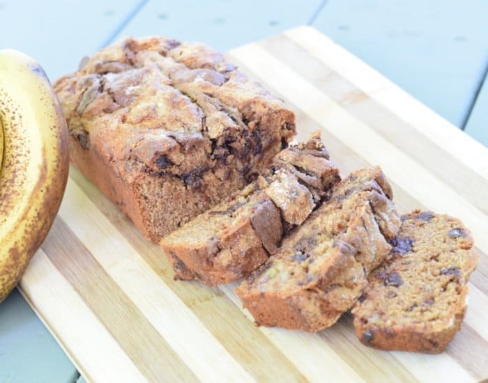 Nutella Swirl Banana Bread