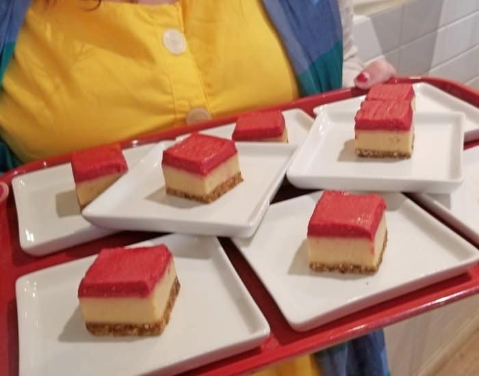 QC Food Tour Vegan cheesecake