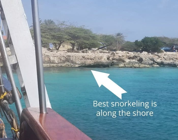 Snorkeling stop two in Aruba