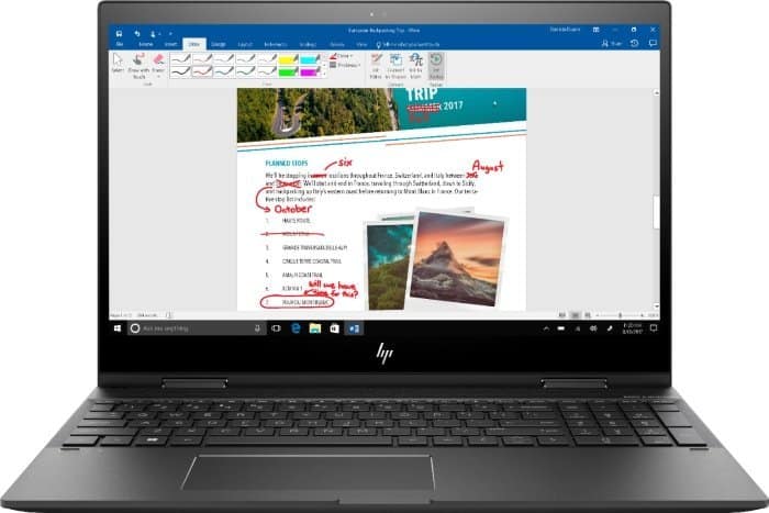 Take notes on HP Envy x360