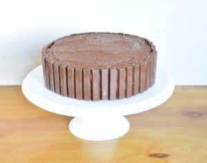 Homemade kit kat cake