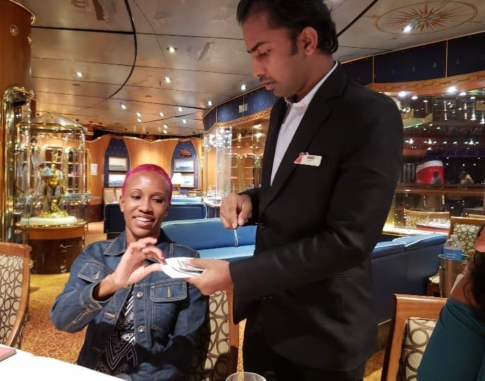 Carnival Chefs Table magic show