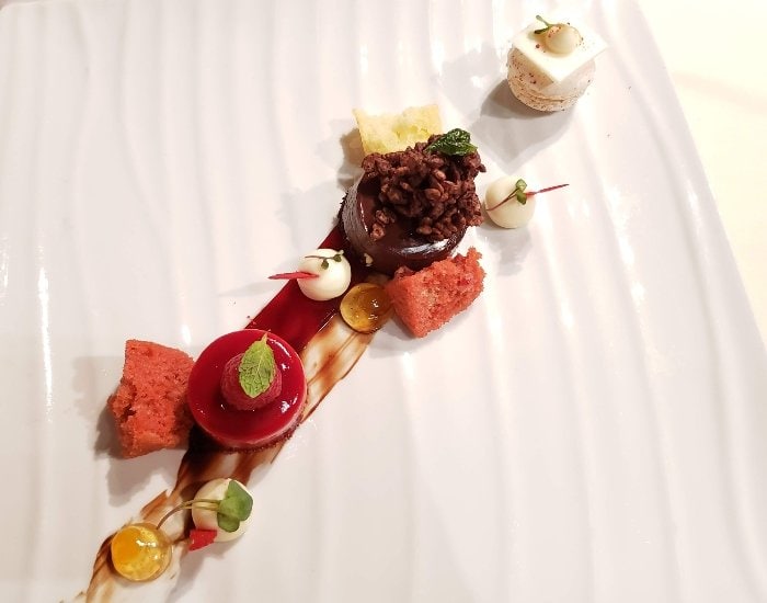 Carnival tasting menu dessert