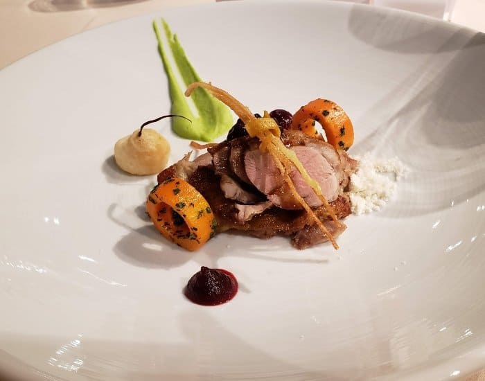 Crispy duck appetizer