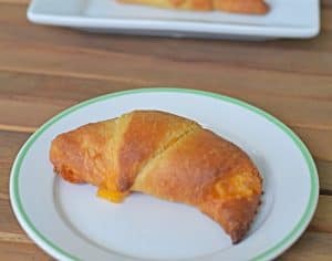 Football appetizer buffalo chicken rolls